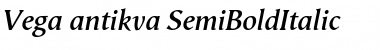 Download Vega antikva SemiBoldItalic Font
