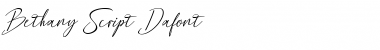 Download Bethany Script Regular Font Title Preview