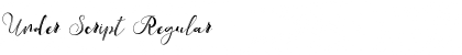 Download Under Script Regular Font Title Preview