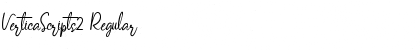 Download VerticaScripts2 Regular Font Title Preview