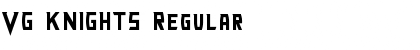 Download VG KNIGHTS Regular Font Title Preview