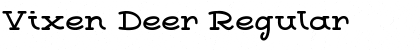 Download Vixen Deer Regular Font Title Preview