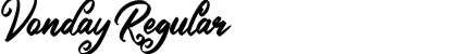 Download Vonday Regular Font Title Preview