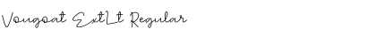 Download Vougoat ExtLt Regular Font Title Preview