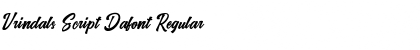 Download Vrindals Script Dafont Regular Font Title Preview