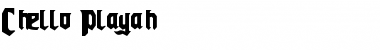 Download Chello Playah Original Font Title Preview