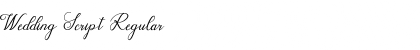Download Wedding Script Regular Font Title Preview