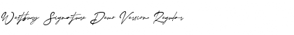 Download Westbury Signature Demo Version Regular Font Title Preview