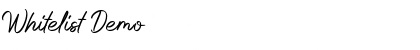 Download Whitelist Demo Font Title Preview