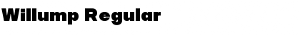 Download Willump Regular Font Title Preview