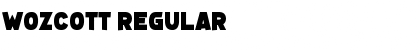 Download Wozcott Regular Font Title Preview