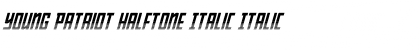 Download Young Patriot Halftone Italic Italic Font Title Preview