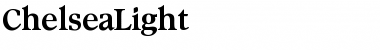 Download ChelseaLight Regular Font Title Preview