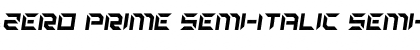 Download Zero Prime Semi-Italic Font
