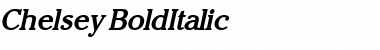 Download Chelsey BoldItalic Font Title Preview