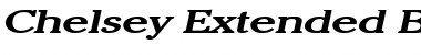 Download Chelsey Extended Bold Italic Font Title Preview
