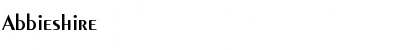 Download Abbieshire Regular Font Title Preview