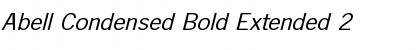 Download Abell Condensed Bold Extended 2 Bold Font Title Preview
