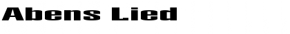 Download Abens Lied Regular Font Title Preview