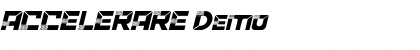 Download ACCELERARE Demo Italic Font Title Preview