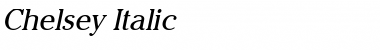 Download Chelsey Italic Font Title Preview