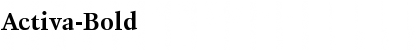 Download Activa-Bold Regular Font Title Preview