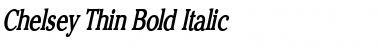 Download Chelsey Thin Bold Italic Font Title Preview