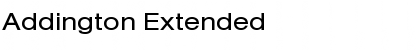 Download Addington Extended Regular Font Title Preview