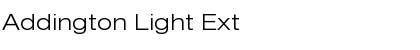 Download Addington Light Ext Regular Font Title Preview