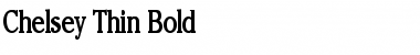 Download Chelsey Thin Bold Font Title Preview