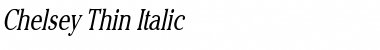 Download Chelsey Thin Italic Font Title Preview