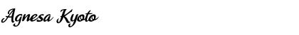 Download Agnesa Kyoto Agnesa Kyoto Font Title Preview