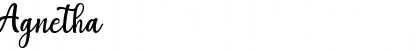 Download Agnetha Regular Font Title Preview