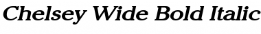 Download Chelsey Wide Bold Italic Font Title Preview