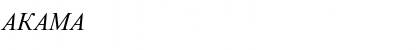 Download AKAMA Italic Font Title Preview