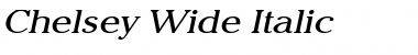 Download Chelsey Wide Italic Font Title Preview