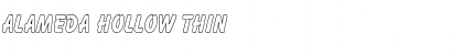 Download Alameda Hollow Thin Regular Font Title Preview