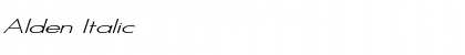 Download Alden Italic Regular Font Title Preview