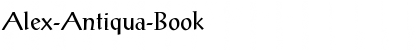 Download Alex-Antiqua-Book Regular Font Title Preview