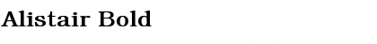 Download Alistair Bold Font Title Preview