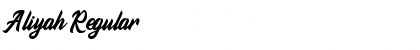 Download Aliyah Regular Font Title Preview