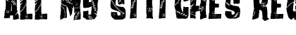 Download All my Stitches Regular Font Title Preview