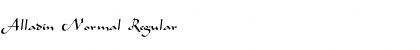 Download Alladin Normal Regular Font Title Preview