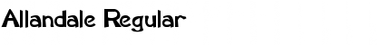 Download Allandale Regular Font Title Preview