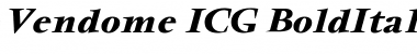 Download Vendome ICG BoldItalic Font