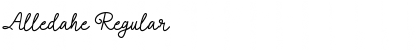 Download Alledahe Regular Font Title Preview