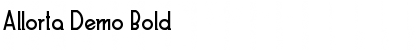 Download Allorta Demo Bold Font Title Preview