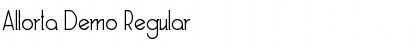 Download Allorta Demo Regular Font Title Preview