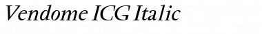 Download Vendome ICG Italic Font