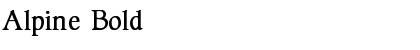 Download Alpine Bold Font Title Preview
